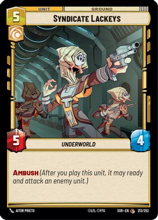 Syndicate Lackeys (213/252) - Spark of Rebellion Foil