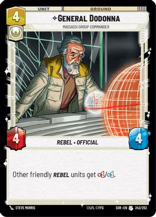 General Dodonna - Massassi Group Commander (242/252) - Spark of Rebellion Foil