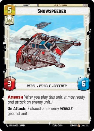 Snowspeeder (244/252) - Spark of Rebellion Foil