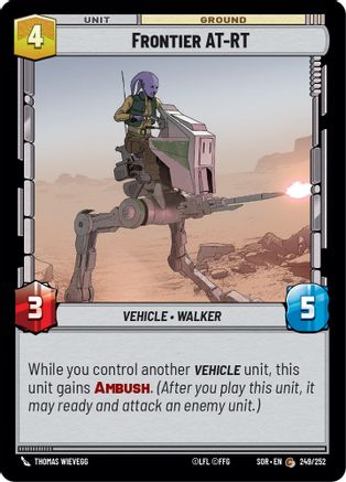 Frontier AT-RT (249/252) - Spark of Rebellion Foil