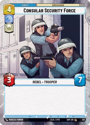 Consular Security Force (Hyperspace) (312) - Spark of Rebellion Foil