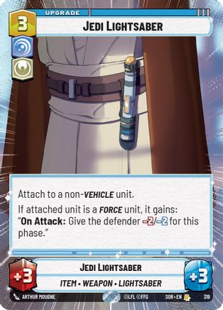 Jedi Lightsaber (Hyperspace) (319) - Spark of Rebellion Foil