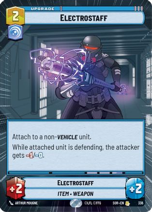 Electrostaff (Hyperspace) (336) - Spark of Rebellion Foil