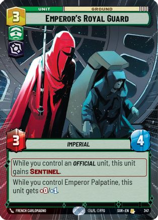 Emperor's Royal Guard (Hyperspace) (347) - Spark of Rebellion Foil