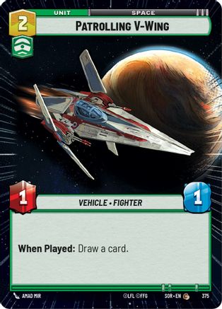 Patrolling V-Wing (Hyperspace) (375) - Spark of Rebellion Foil