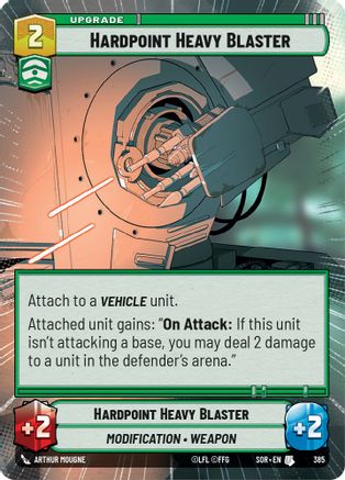 Hardpoint Heavy Blaster (Hyperspace) (385) - Spark of Rebellion Foil