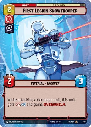 First Legion Snowtrooper (Hyperspace) (394) - Spark of Rebellion