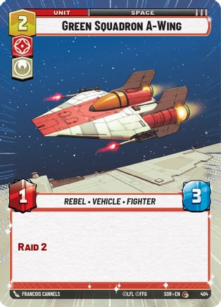 Green Squadron A-Wing (Hyperspace) (404) - Spark of Rebellion