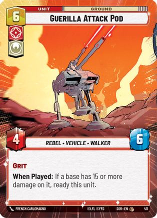 Guerilla Attack Pod (Hyperspace) (411) - Spark of Rebellion Foil