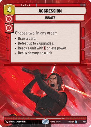 Aggression (Hyperspace) (418) - Spark of Rebellion Foil