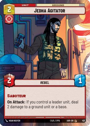 Jedha Agitator (Hyperspace) (421) - Spark of Rebellion Foil