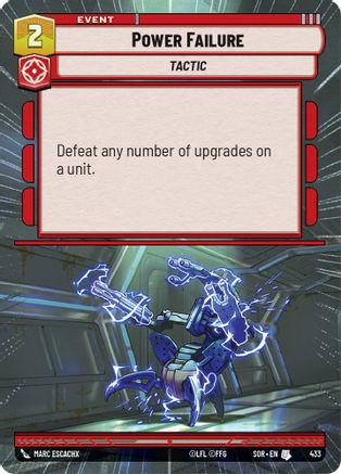 Power Failure (Hyperspace) (433) - Spark of Rebellion Foil