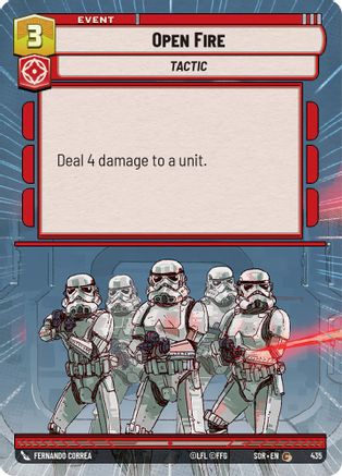 Open Fire (Hyperspace) (435) - Spark of Rebellion Foil