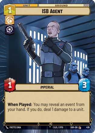 ISB Agent (Hyperspace) (439) - Spark of Rebellion Foil