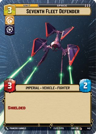 Seventh Fleet Defender (Hyperspace) (443) - Spark of Rebellion Foil