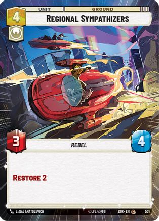 Regional Sympathizers (Hyperspace) (501) - Spark of Rebellion Foil