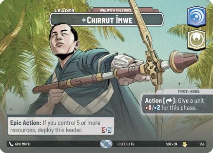 Chirrut Imwe - One With The Force (Showcase) (256) - Spark of Rebellion Foil