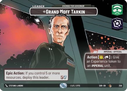 Grand Moff Tarkin - Oversector Governor (Showcase) (258) - Spark of Rebellion Foil