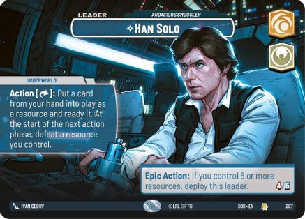 Han Solo - Audacious Smuggler (Showcase) (267) - Spark of Rebellion Foil