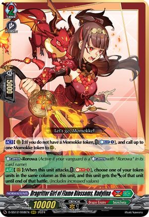 Dragritter Girl of Flame Blossoms, Radylina (D-SS12/008EN) - D-SS12: Triple Drive Booster