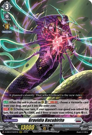 Gravidia Bacubirito (D-SS12/022EN) - D-SS12: Triple Drive Booster