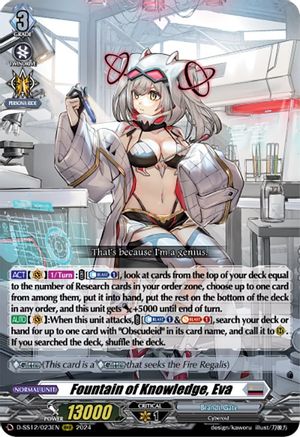 Fountain of Knowledge, Eva (D-SS12/023EN) - D-SS12: Triple Drive Booster