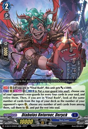 Diabolos Returner, Deryck (D-SS12/059EN) - D-SS12: Triple Drive Booster
