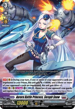 Aurora Battle Princess, Seraph Snow (D-SS12/062EN) - D-SS12: Triple Drive Booster