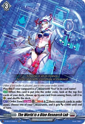 The World is a Blue Research Lab (D-SS12/066EN) - D-SS12: Triple Drive Booster