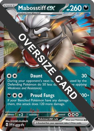 Mabosstiff ex - Jumbo Card 086 - Holofoil Jumbo Cards - Promo