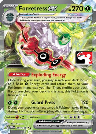Forretress ex 005/193 - Holofoil Prize Pack Series Cards - Double Rare