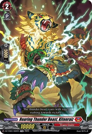 Roaring Thunder Beast, Kitenraiz (DZ-TD01/002EN) - DZ-TD01: Start Up Trial Deck "Dragon Empire"