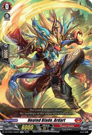 Heated Blade, Ardart (DZ-TD01/004EN) - DZ-TD01: Start Up Trial Deck "Dragon Empire"