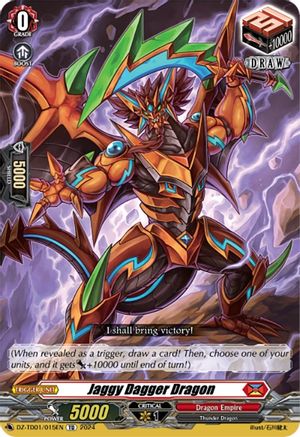 Jaggy Dagger Dragon (DZ-TD01/015EN) - DZ-TD01: Start Up Trial Deck "Dragon Empire"