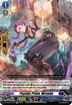 Psychic Prima, Miranda (DZ-TD02/013EN) - DZ-TD02: Start Up Trial Deck "Dark States"