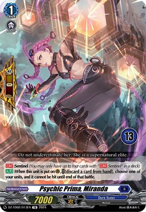 Psychic Prima, Miranda (13) (DZ-TD02/013EN) - DZ-TD02: Start Up Trial Deck "Dark States"