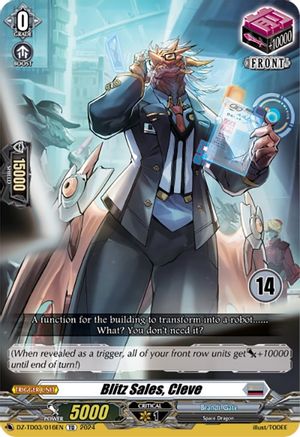 Blitz Sales, Cleve (14) (DZ-TD03/016EN) - DZ-TD03: Start Up Trial Deck "Brandt Gate"