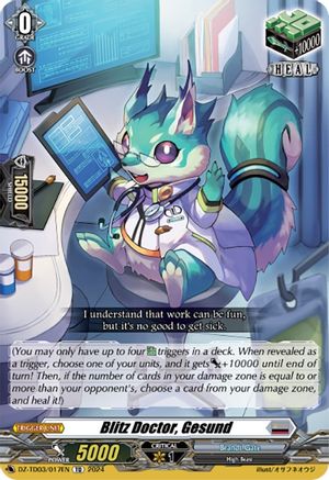Blitz Doctor, Gesund (DZ-TD03/017EN) - DZ-TD03: Start Up Trial Deck "Brandt Gate"