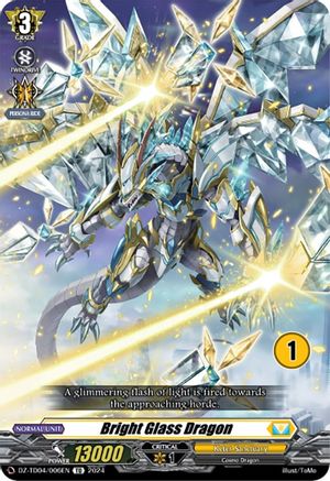 Bright Glass Dragon (1) (DZ-TD04/006EN) - DZ-TD04: Start Up Trial Deck "Keter Sanctuary"