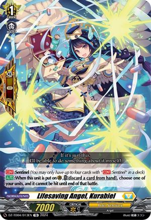 Lifesaving Angel, Kurabiel (DZ-TD04/013EN) - DZ-TD04: Start Up Trial Deck "Keter Sanctuary"