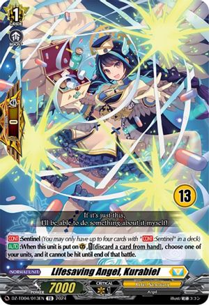 Lifesaving Angel, Kurabiel (13) (DZ-TD04/013EN) - DZ-TD04: Start Up Trial Deck "Keter Sanctuary"