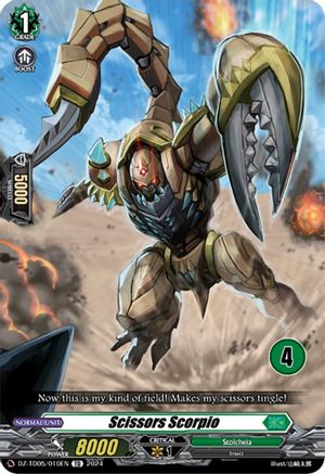 Scissors Scorpio (4) (DZ-TD05/010EN) - DZ-TD05: Start Up Trial Deck "Stoicheia"