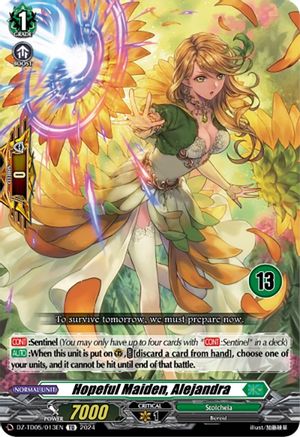 Hopeful Maiden, Alejandra (13) (DZ-TD05/013EN) - DZ-TD05: Start Up Trial Deck "Stoicheia"