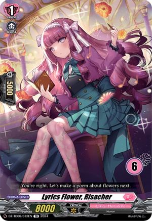Lyrics Flower, Risacher (6) (DZ-TD06/012EN) - DZ-TD06: Start Up Trial Deck "Lyrical Monasterio"