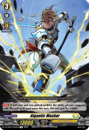 Gigantic Masher (DZ-BT01/063EN) - DZ-BT01: Fated Clash