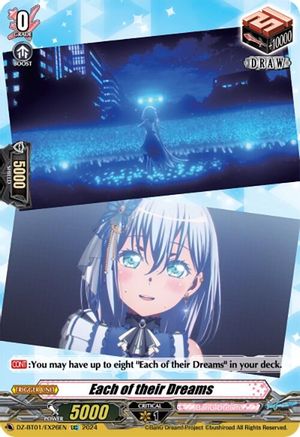 Each of their Dreams (EX26) (EXC) (DZ-BT01/EX26EN) - DZ-BT01: Fated Clash