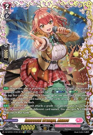 Innocent Orange, Annes (FFR) (DZ-BT01/FFR17EN) - DZ-BT01: Fated Clash
