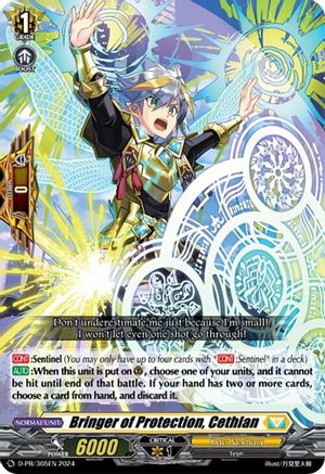 Bringer of Protection, Cethlan (D-PR/365EN) - D Promo Cards