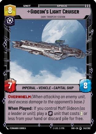 Gideon's Light Cruiser - Dark Troopers' Station (242/262) - Shadows of the Galaxy