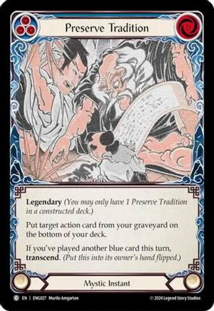 Preserve Tradition (ENG027) - Blitz Deck: Part the Mistveil - Enigma